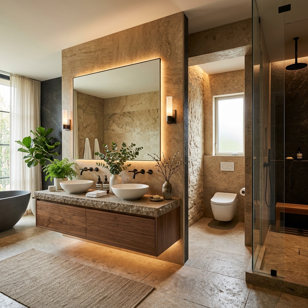 Baño moderno de lujo